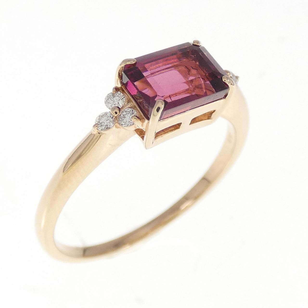 K18PG トルマリン リング 1.20CT