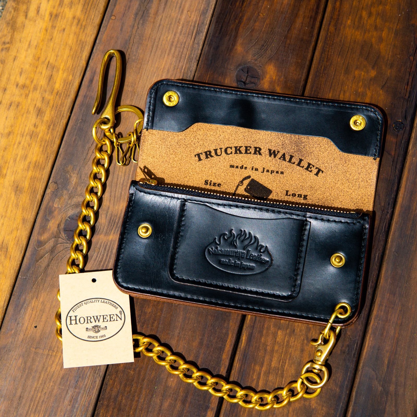 HORWEEN CHROMEXCEL 茶芯Long Wallet