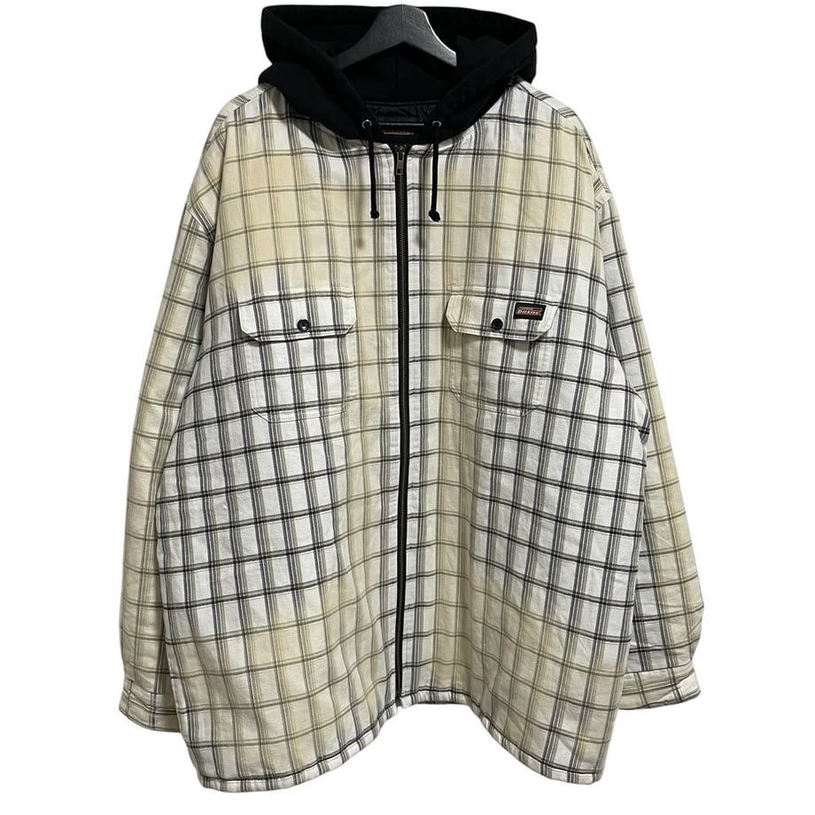 SUPREME】× DICKIES PLAID HOODED ZIP UP SHIRT 23AW