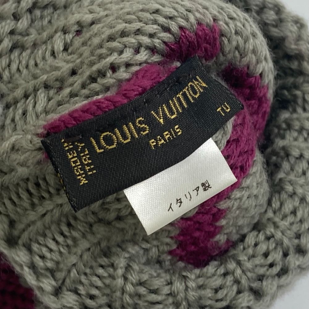 Louis Vuitton ニット手袋 グレー・ピンクミトン
