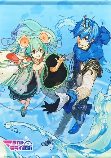 中古】タペストリー KAITO15周年記念KAITO＆初音ミクジャケット