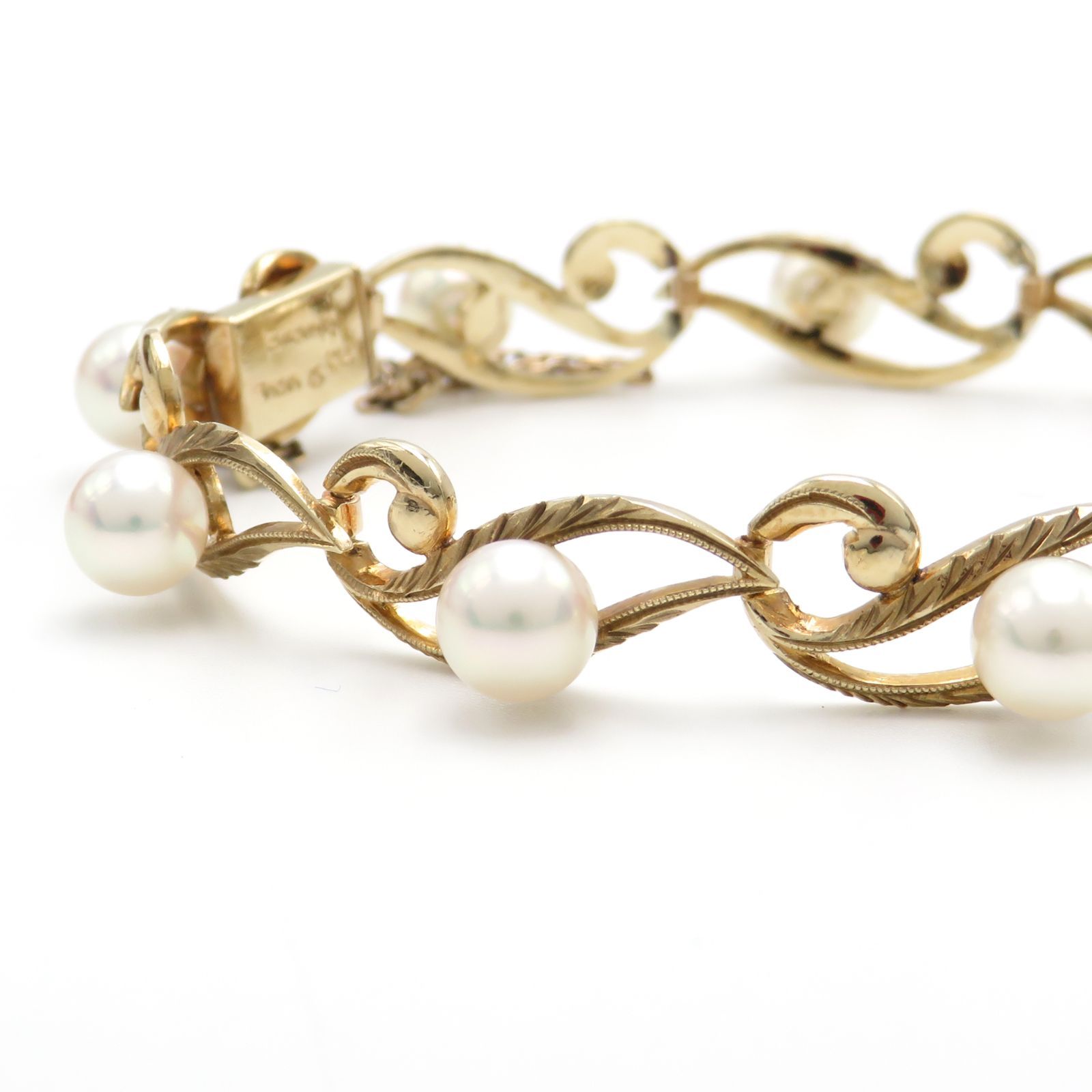 MIKOMOTO K14 デザイン パールブレスレット Pearl Bracelets 14金