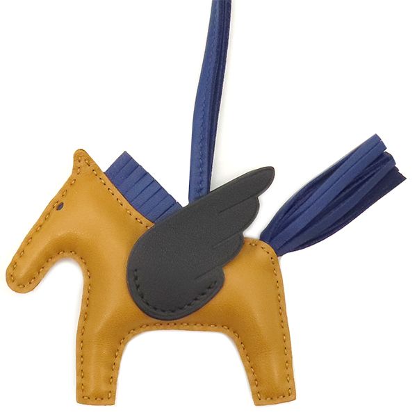 エルメス ロデオ ペガサス PM チャーム ブルーサフィール Z刻印 【公式