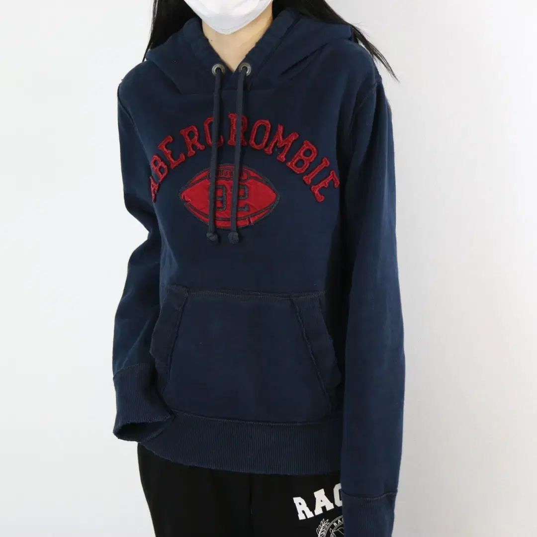 Abercrombie(アバクロンビー) ラグビー 裏起毛 フード付きTシャツ