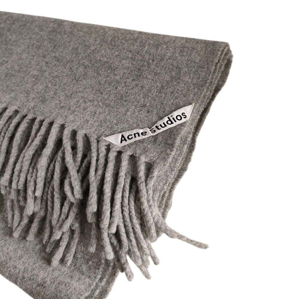 Acne Studios グレー フリンジ マフラー ACNE STUDIOS アクネ