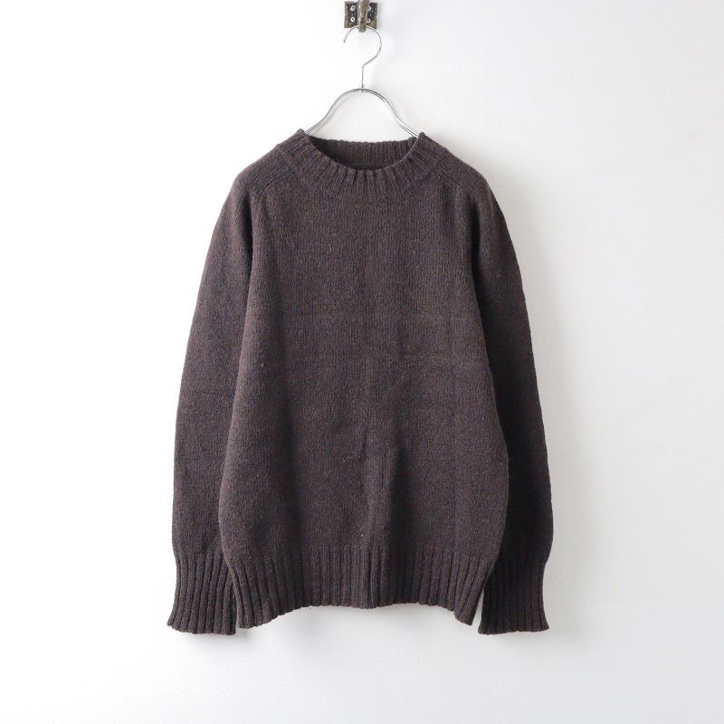 エムエイチエル MHL マーガレットハウエル MARGARET HOWELL FINE SHETLAND 5G KNIT モックネックニット  2/ブラウン【2400014002799】 - メルカリ