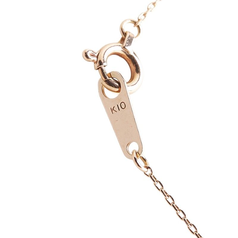 va ヴァンドーム青山 ホワイトトパーズ ダイヤネックレス K10