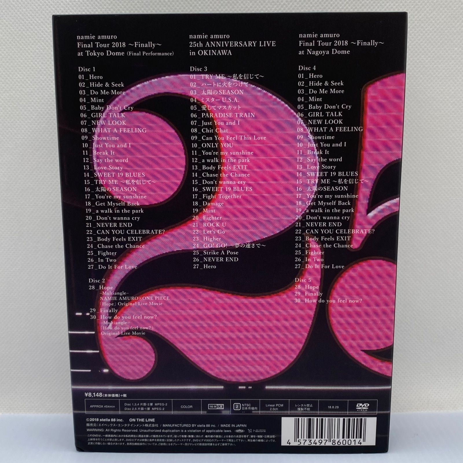 安室奈美恵「namie amuro Final Tour 2018 ～Finally～」DVDセット