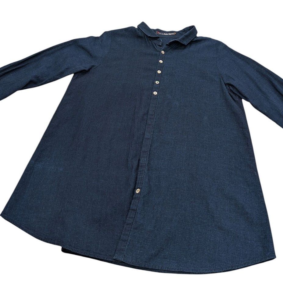 100%新品，送料無料 パラスパレスpallaspalaceインディゴ染めガーゼ