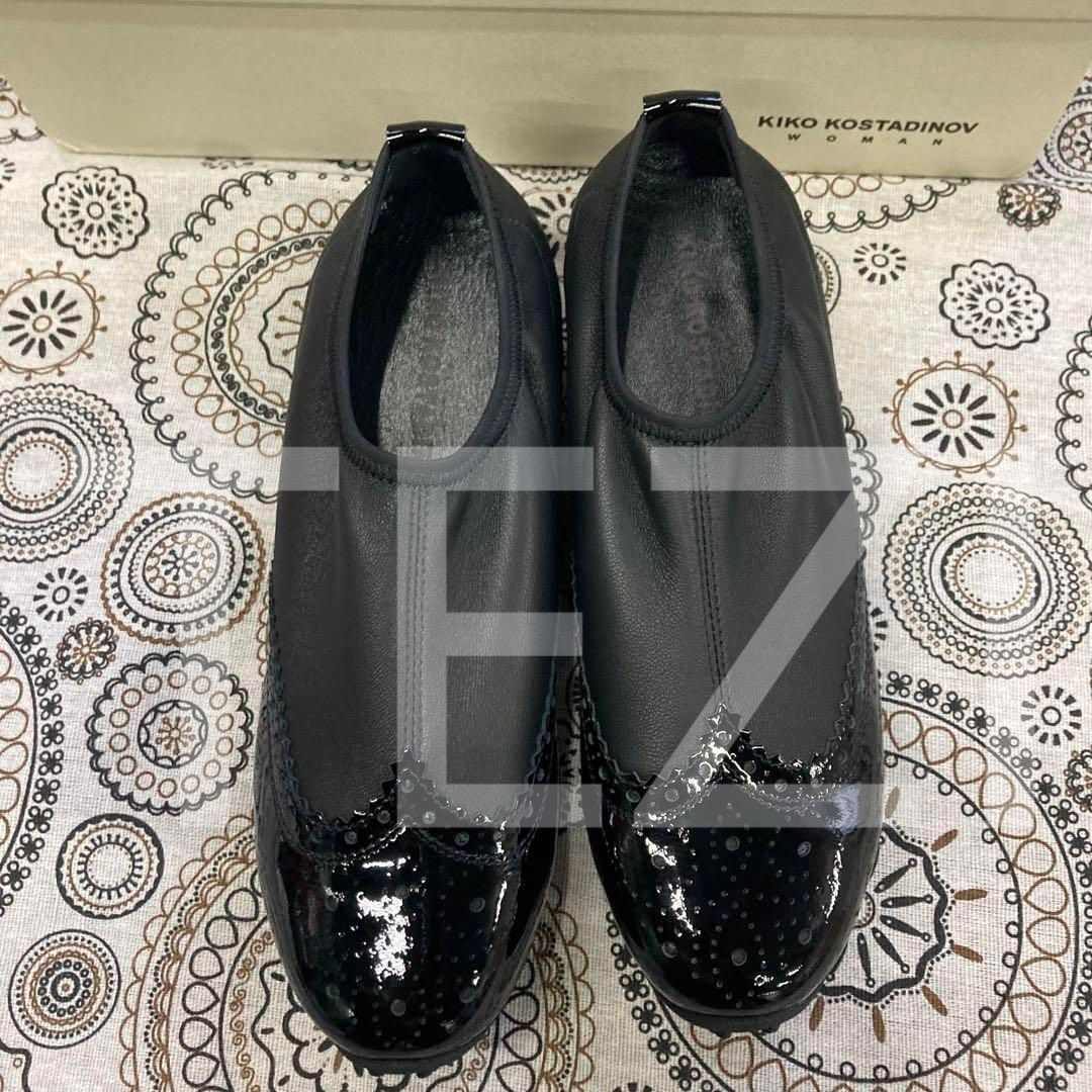 Kiko Kostadinov Sonia スリッポン ブローグ 36 ローファー・革靴 Kiko Kostadinov Sonia スリッポン ブローグ 36 ローファー・革靴
