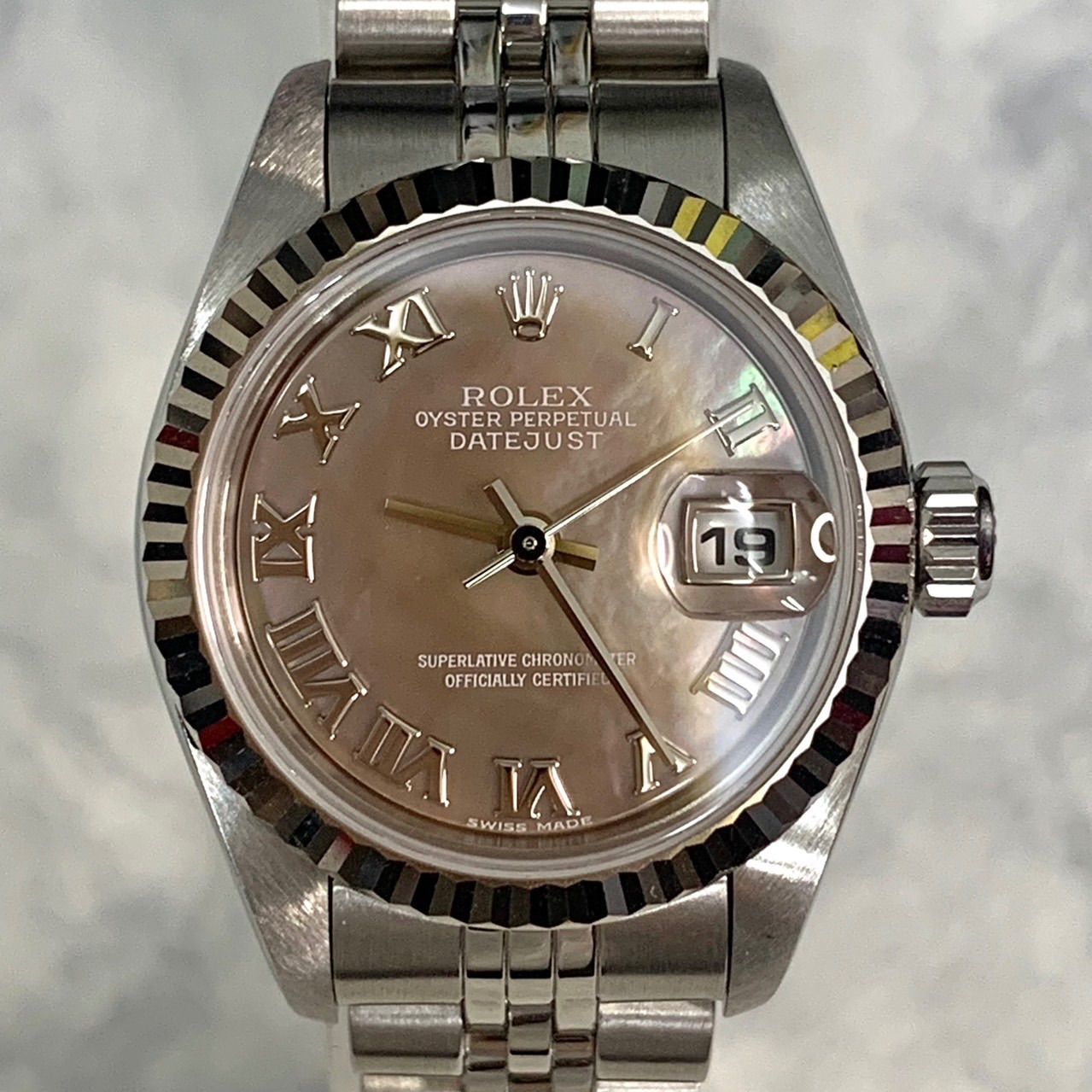 上美品⭐️ROLEX ロレックス】 レディース腕時計 デイトジャスト ブラックシェル文字盤 79174NR P番 自動巻き （AYA）  02406300380076J - メルカリ