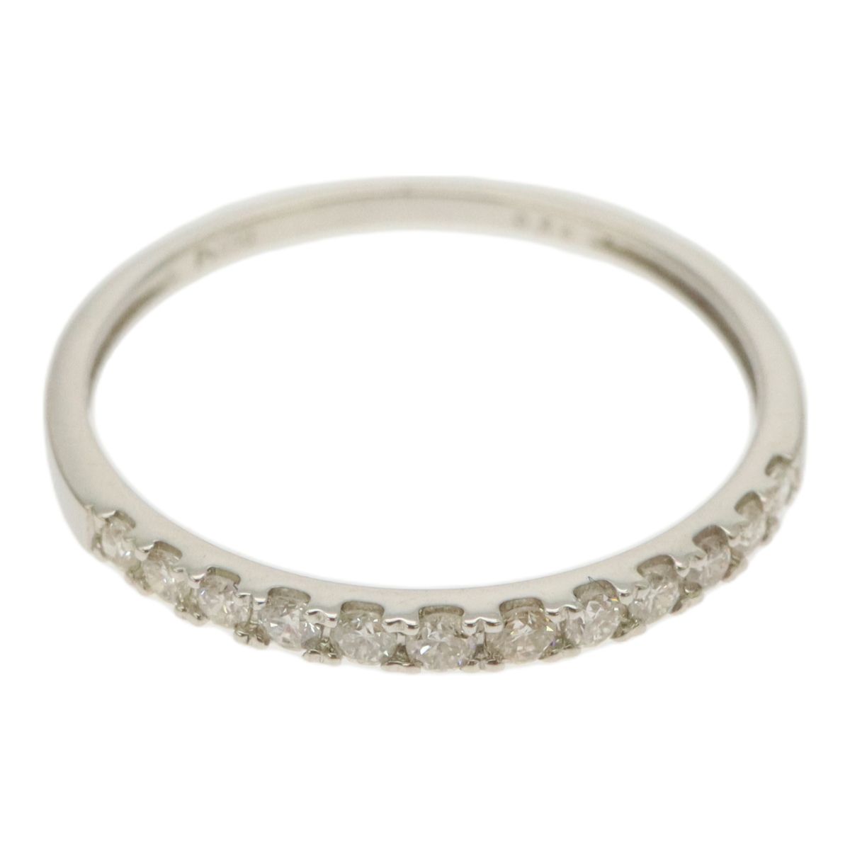PT950 Pt950 プラチナ ダイヤ0.15ct ハーフエタニティ リング 指輪  
