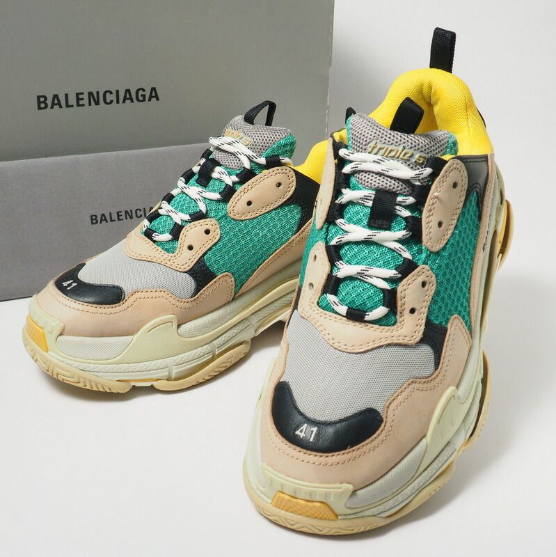 BALENCIAGA バレンシアガ 516440《Triple S Curry/トリプルエスカーリー》ダッドスニーカー メンズ  サイズUK7（27cm）靴 シューズ ブランド古着【中古】20240207/GP2585 - メルカリ