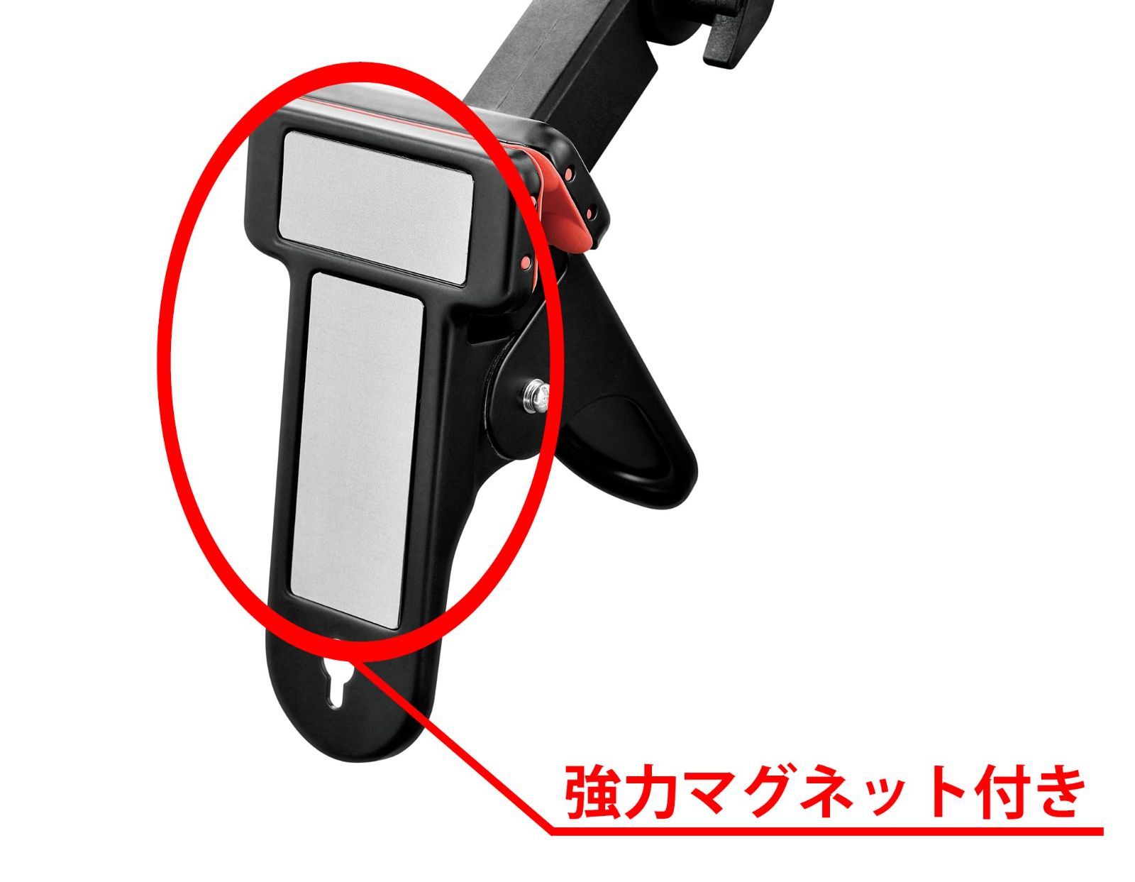 開閉で照射範囲が変わる