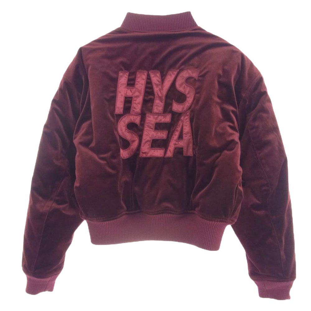 HYSTERIC GLAMOUR ヒステリックグラマー × WIND AND SEA ウィンダンシー 22AW  WDS-C-HYS-23-AP-Q1-04 ベロア ボンバー ジャケット ワインレッド系 S【美品】【中古】 - メルカリ