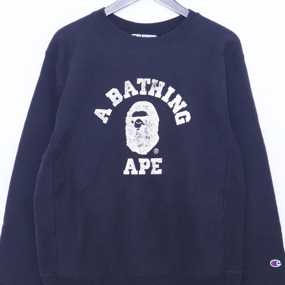 未使用 A BATHING APE CHAMPION リバースウィーブス カレッジ