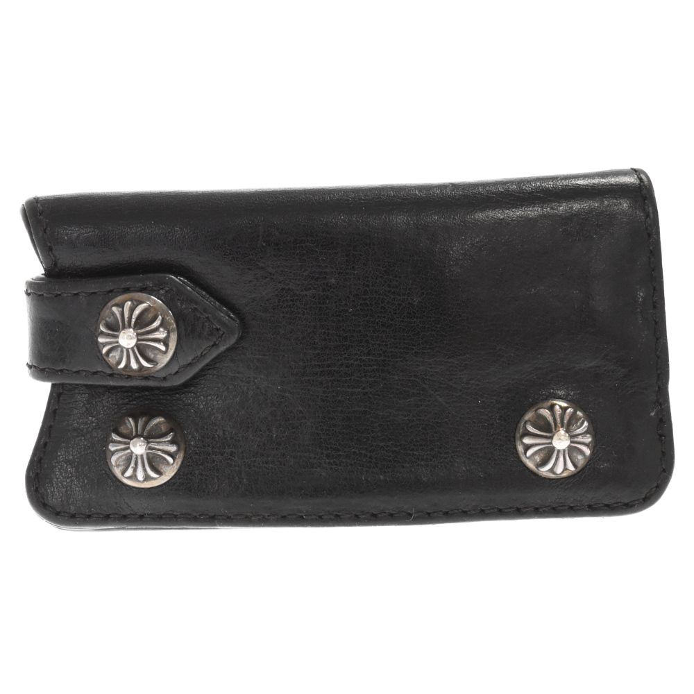 CHROME HEARTS (クロムハーツ) KEY CASE クロスボールボタンレザーキー