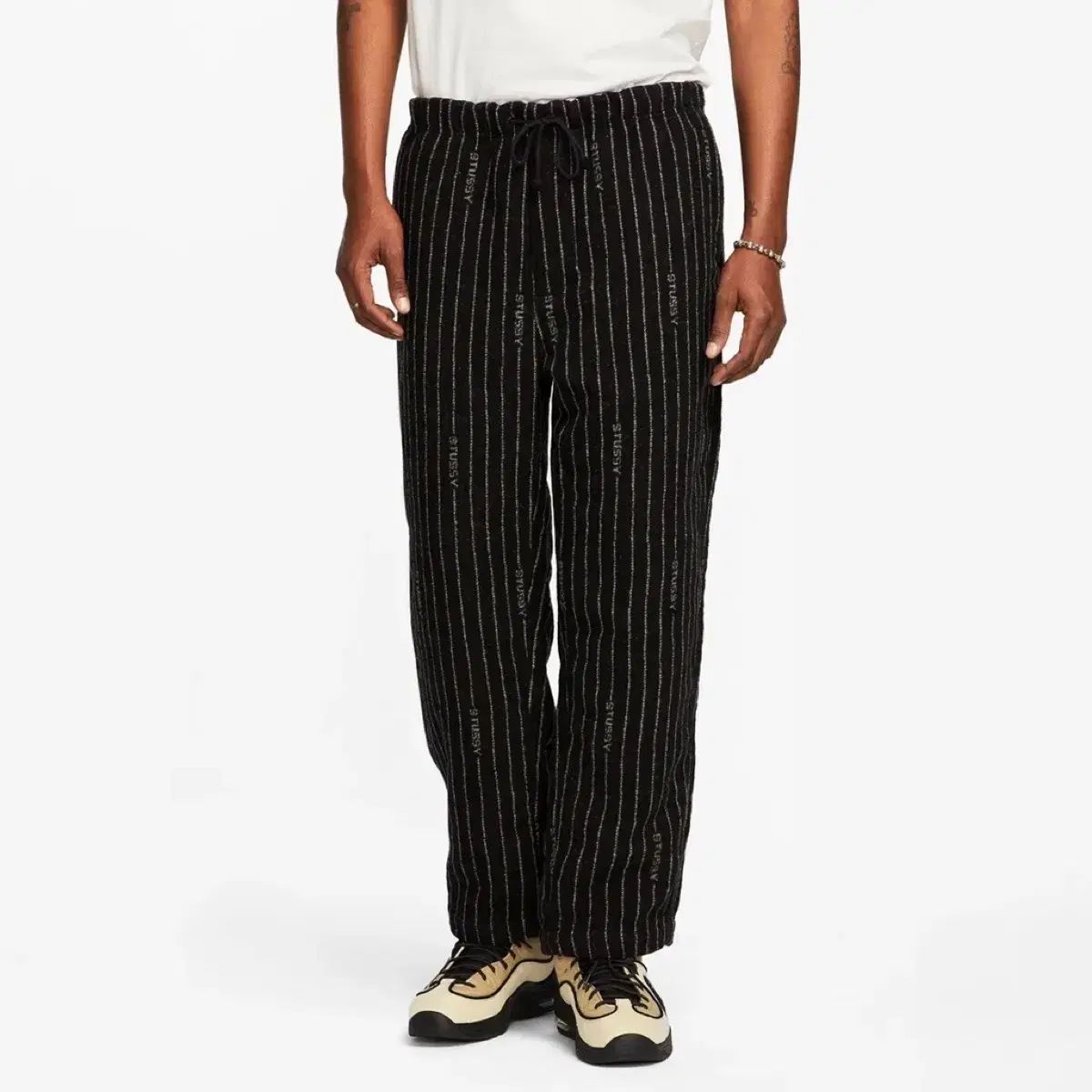 Nike(ナイキ） x STUSSY(ステューシー) ストライプ ウール パンツ US L