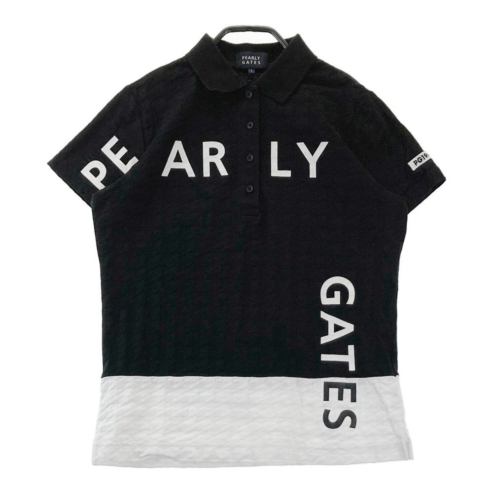 サイズ：1 PEARLY GATES パーリーゲイツ 半袖ポロシャツ ロゴ
