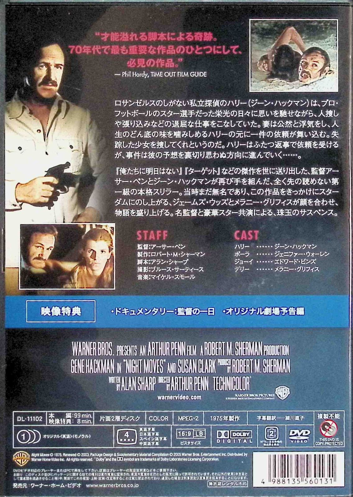 ナイトムーブス [DVD] - メルカリ 洋画映画ポスター  ジーン・ハックマン  ナイトムーブ