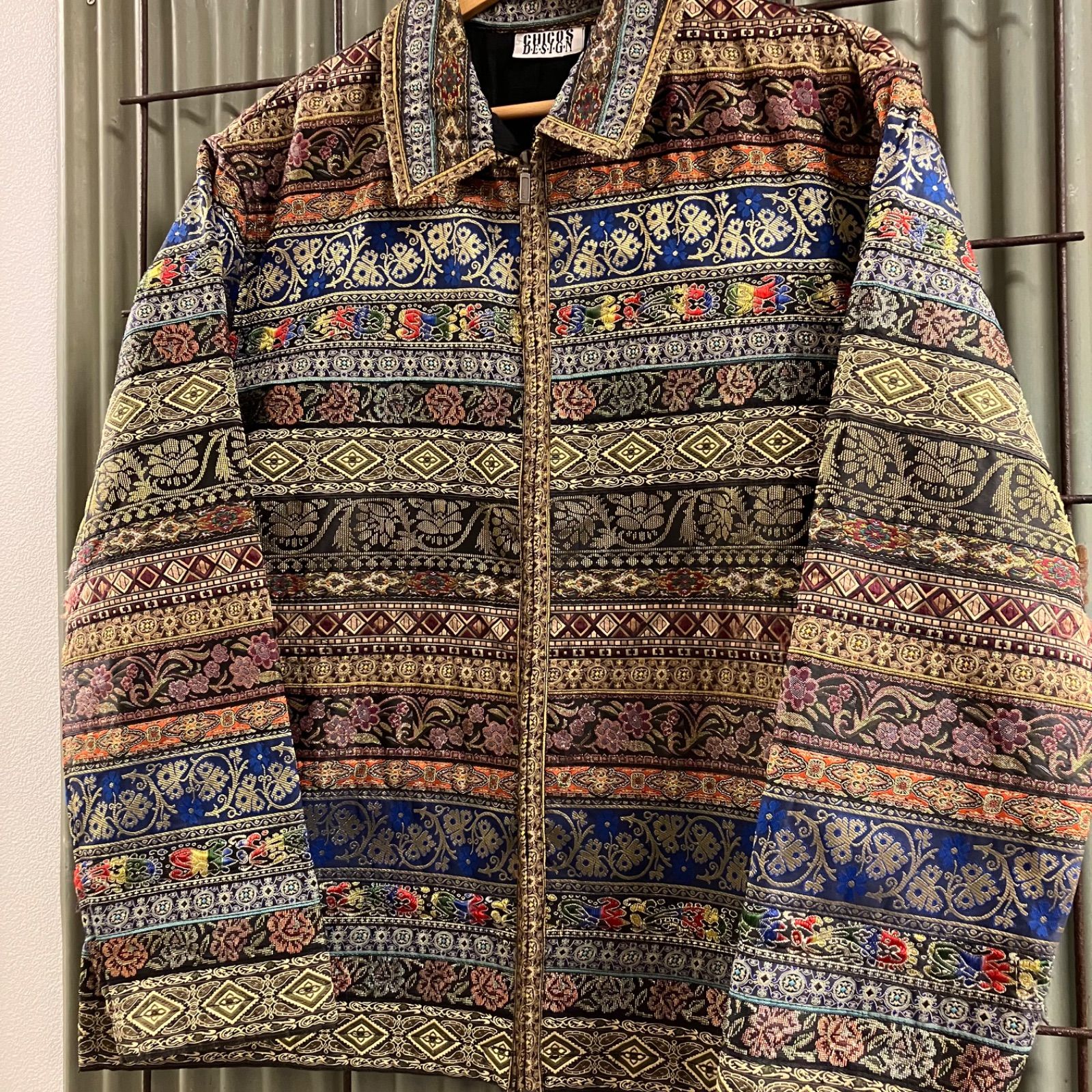 Old Design Zip Jacket 総柄ジャケット CHICO