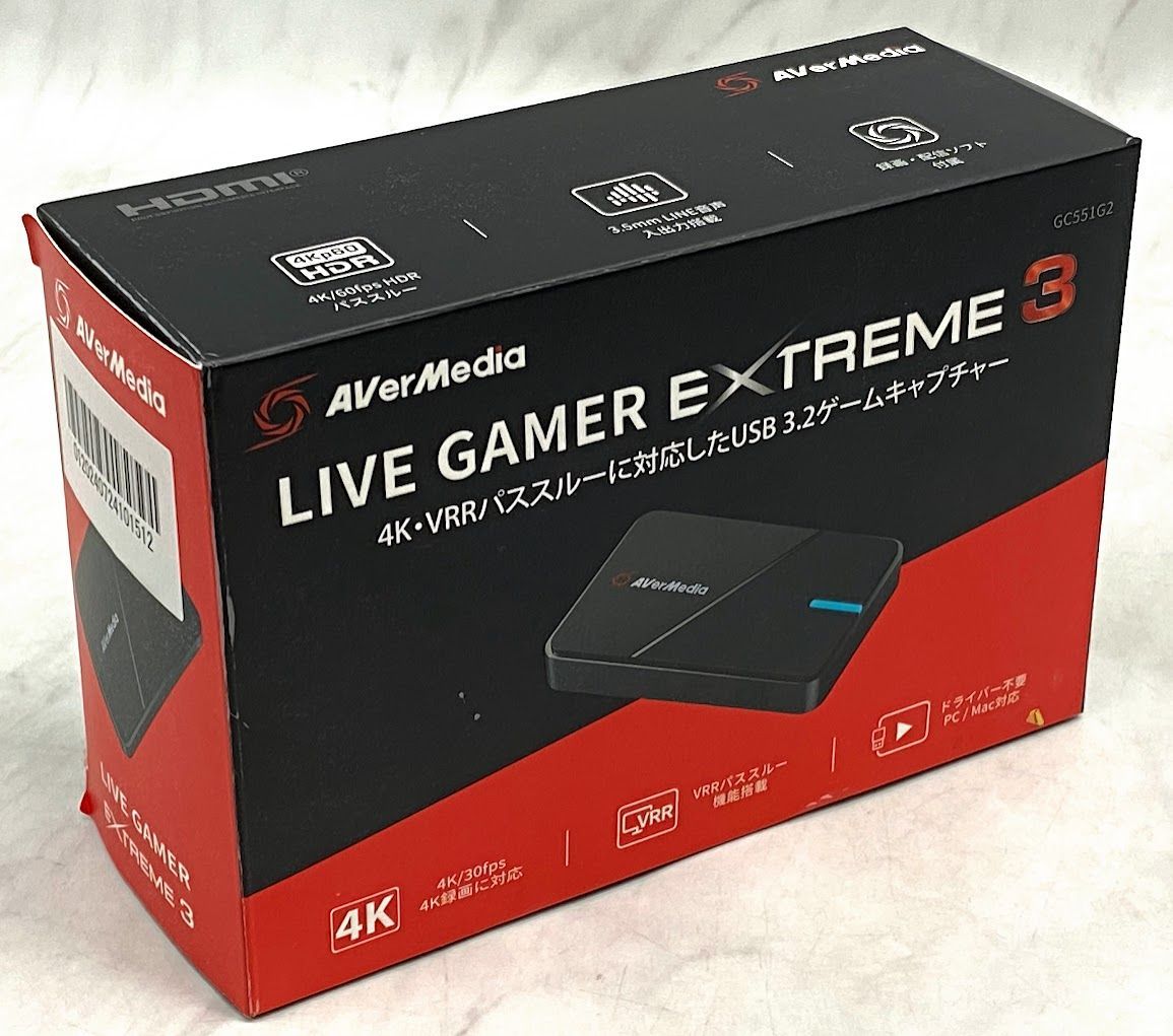 【美品】 AVERMEDIA AVerMedia LIVE GAMER EXTREME 3 GC551G2 A0617 -8-5ML003 0120240724101512