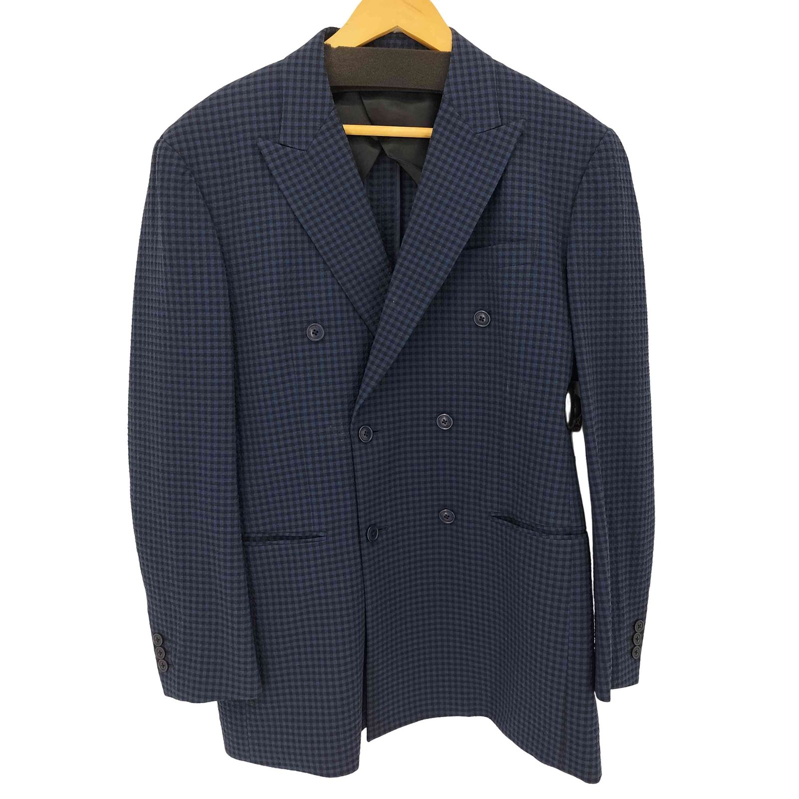 ★新品タグ付き★ ミスタージェントルマン シアサッカー ジャケット 白 × 青 ミスタージェントルマン MISTERGENTLEMAN ESSENTIAL シア