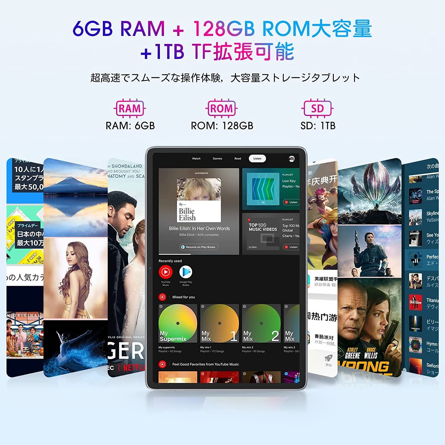 ✨美品✨１０インチタブレット✨ AAUW♡T50 Android12 wi-fiモデル 6GB