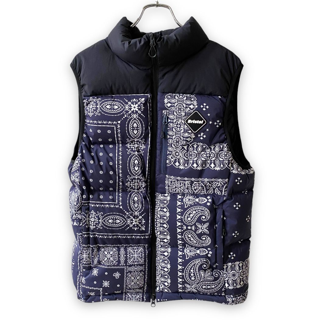 F.C.Real Bristol DOWN VEST BLACK BANDANA ダウンベスト - cecati92