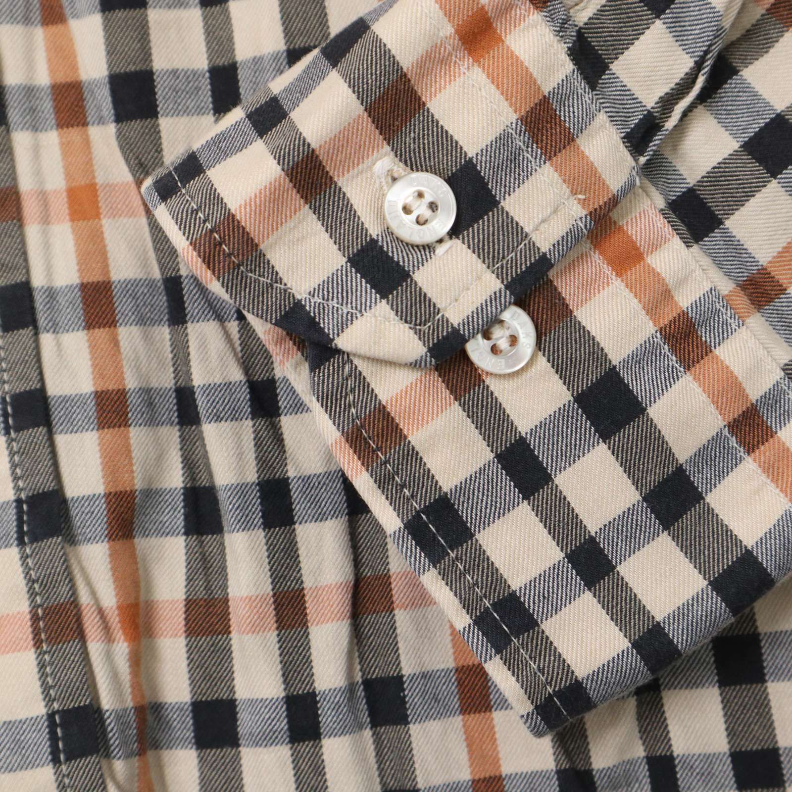 DAKS ダックス 通年☆ チェック 長袖 シャツ Sz.LL メンズ