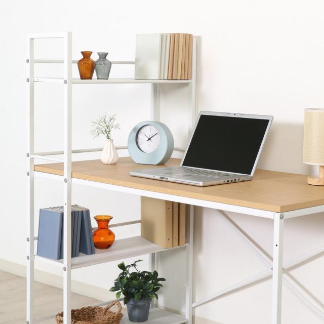 不二貿易 ラック付きデスク ルール 64 公式 メープル 13528 新生活