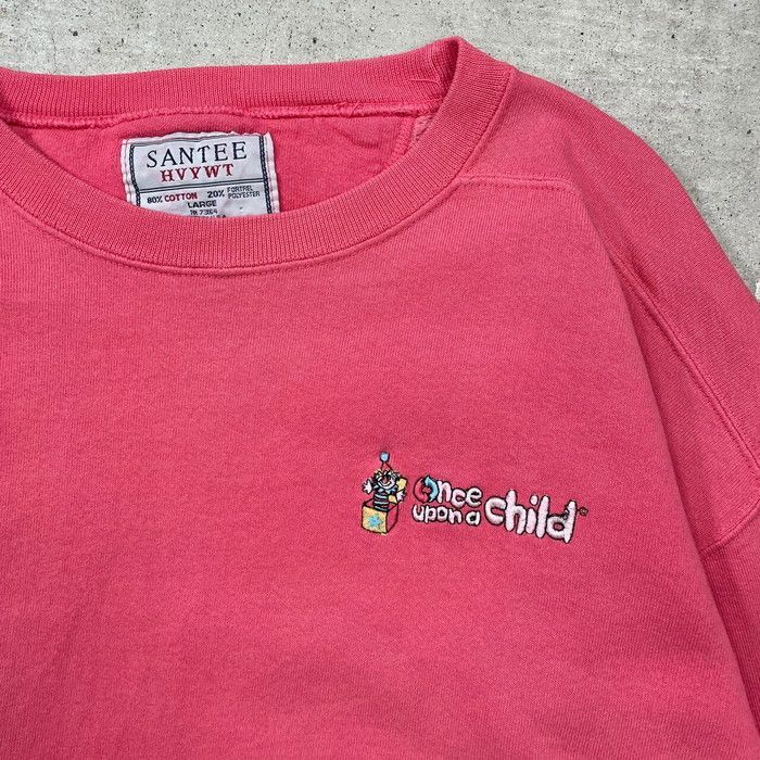 90年代 USA製 Once upon a child 企業ロゴ刺繍 スウェットシャツ メンズXL相当 