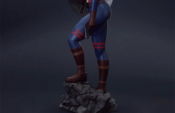 1/4 ガレージキット フィギュア 販売 未塗装 キャプテン・カーター 1/4 ガレージキット フィギュア 販売 未塗装 キャプテン・カーター