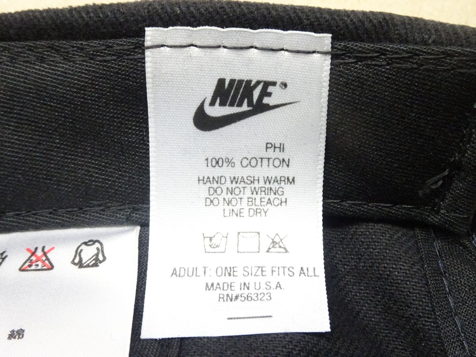 NIKE 90's ロッドマン ヴィンテージ キャップ 黒 緑 USA製 未