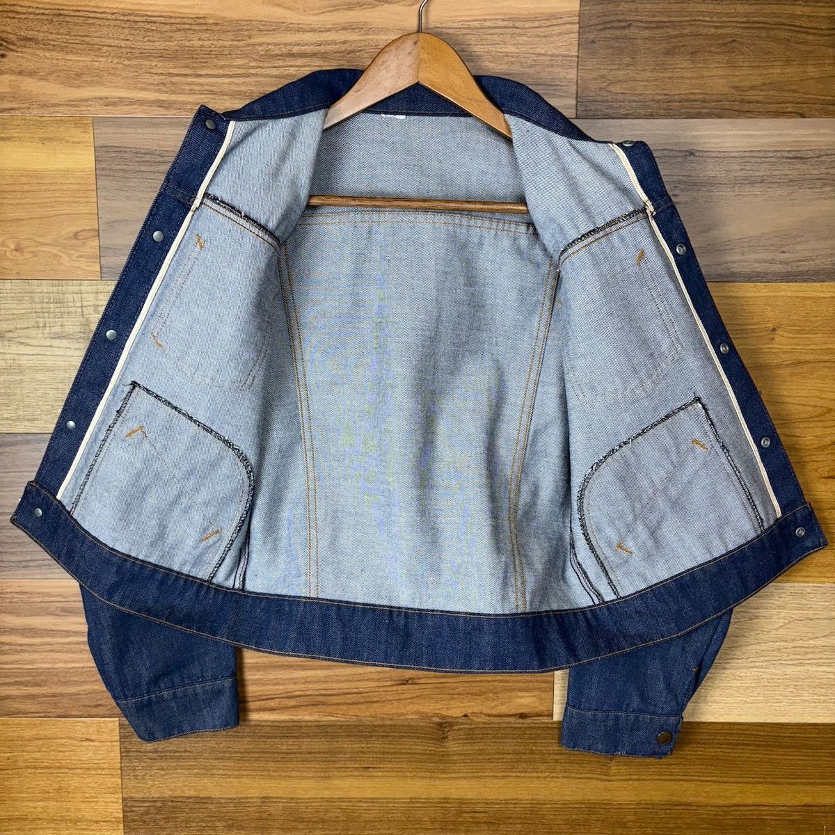 60s デニムジャケット ストア 耳付き カンヌキ 検 11mjz 2nd 60's