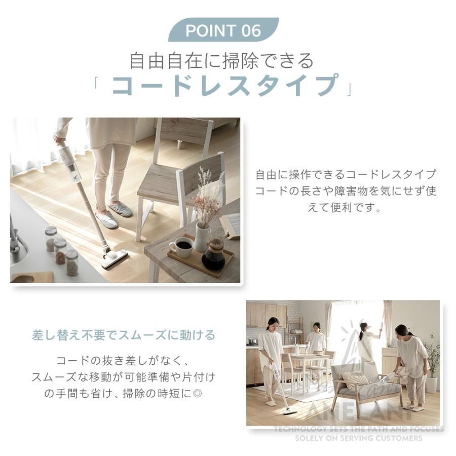 改良型掃除機コードレスハンディ掃除機30000pa4WAY一人暮らし強力吸引長時間稼働小型軽量強力充電式