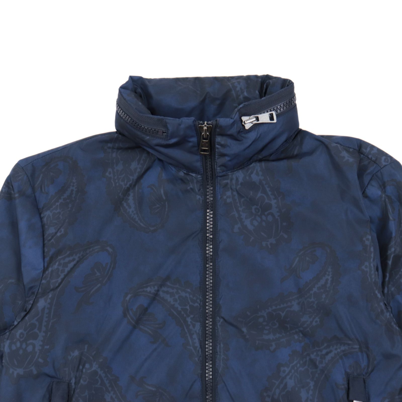 美品 モンクレール CAPBRETON ペイズリー柄 ジップアップ ナイロン