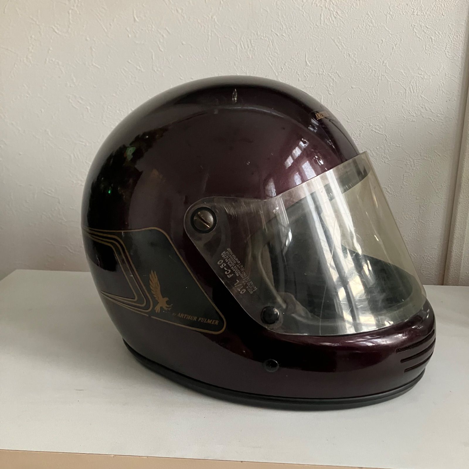 ARTHUR FULMER☆ビンテージヘルメット FALCON AF50 Lサイズ あ