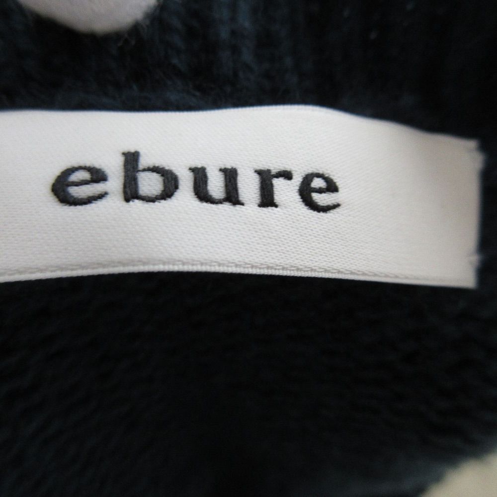 美品 ebure エブール カシミヤブレンド クルーネック ニット