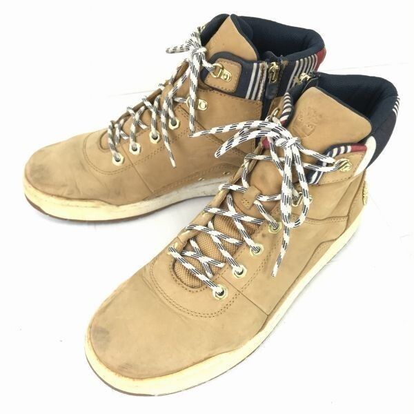 ティンバーランド INSPIRED CLASSICS 本革 ヌバックレザー サイドジップブーツ 27.5 キャメル 6565R◆WB62-8