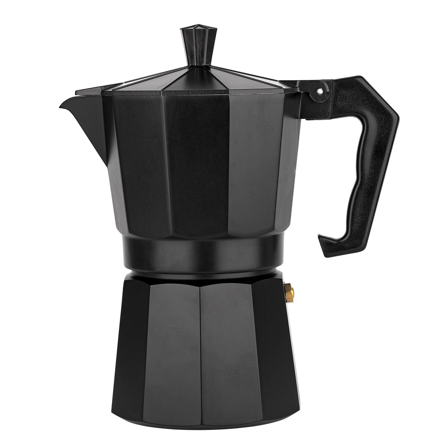 【在庫処分】MERMOO YILAN (メルムー・イーラン) 直火エスプレッソメーカー 6カップ 300ml ブラック モカポット アルミ コーヒーメーカー アウトドア コーヒー エスプレッソマシン