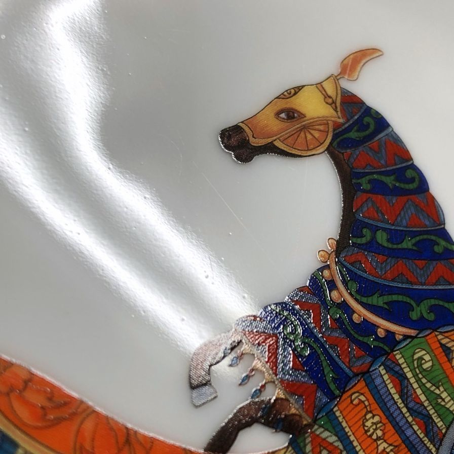 エルメス プレート シュヴァルドリアン ホース ホワイト【AFI28