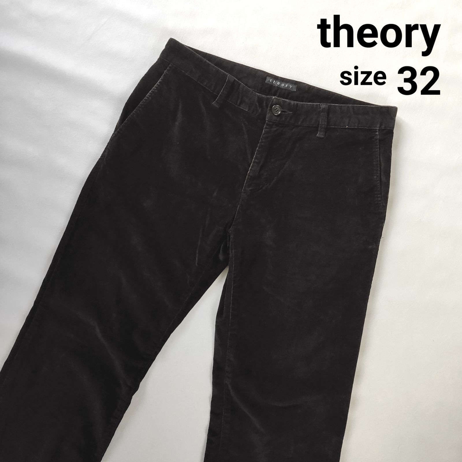 theory セオリー コーデュロイパンツ 黒 ブラック 32（2ＸＬ相当