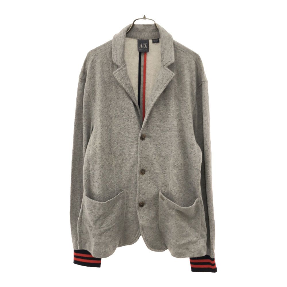アルマーニエクスチェンジ スウェット テーラードジャケット L グレー