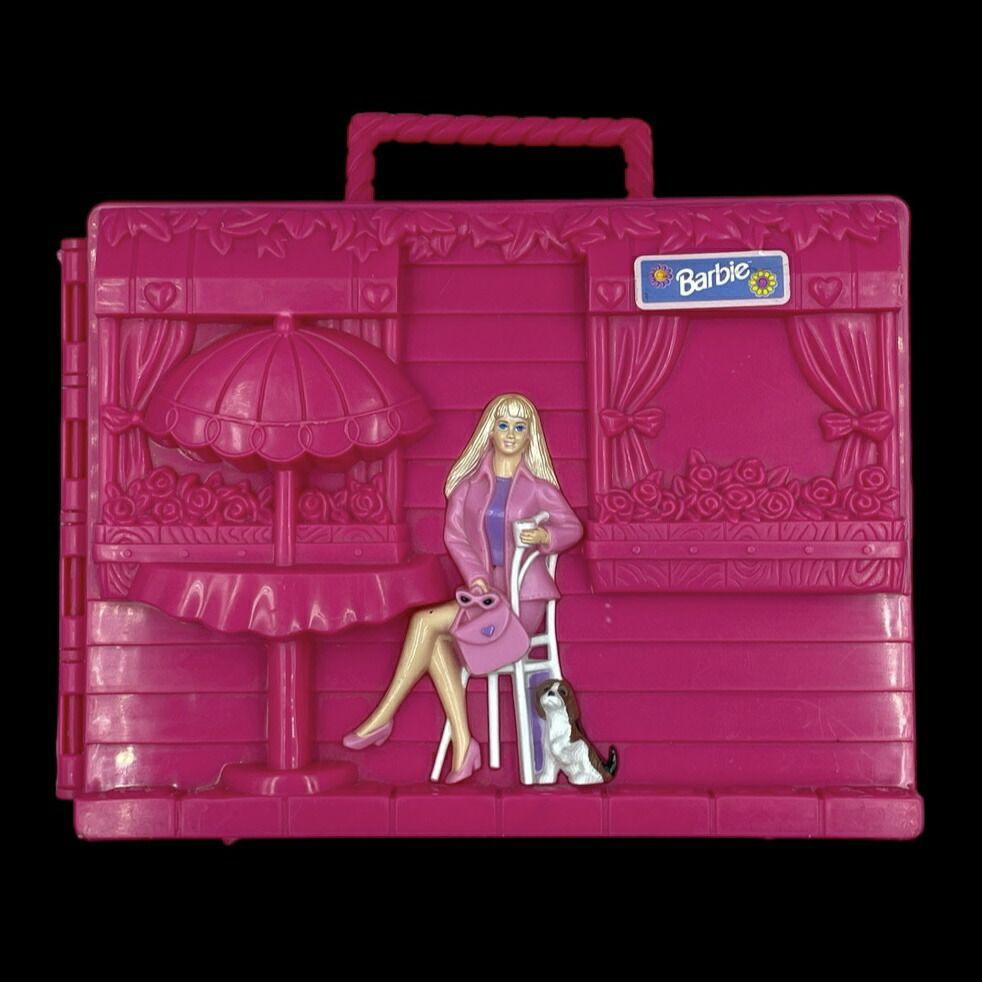 1999年Barbieバービージュエリーケースアクセサリーケースボックス人形フィギュアビンテージ1品限り