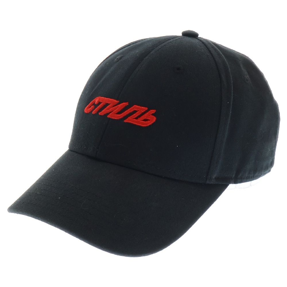 HERON PRESTON (ヘロンプレストン) Logo Baseball Cap ロゴベースボールキャップ ブラック HMLB001S19766064