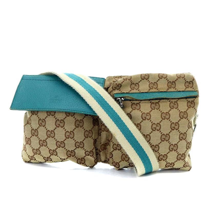 グッチ GUCCI シェリーライン 28566 ウエストポーチ ボディバッグ GG 