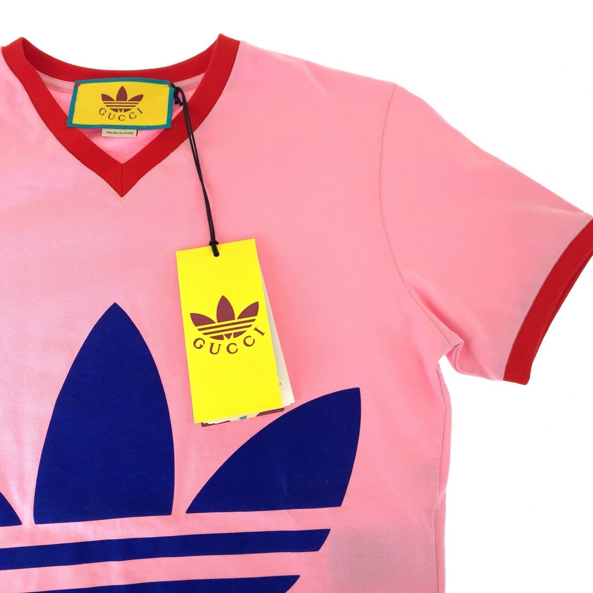 adidas◆22SS/アディダス/グッチ/クロップドTシャツ/L/コットン/WHT/693637 adidas/22SS/adidas/Gucci/cropped T-shirt/L/cotton/WHT/693637