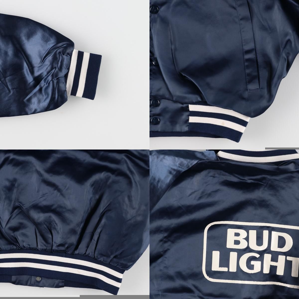 古着 70年代 Anheuser-Busch BUD LIGHT ナイロンスタジャン アワード 