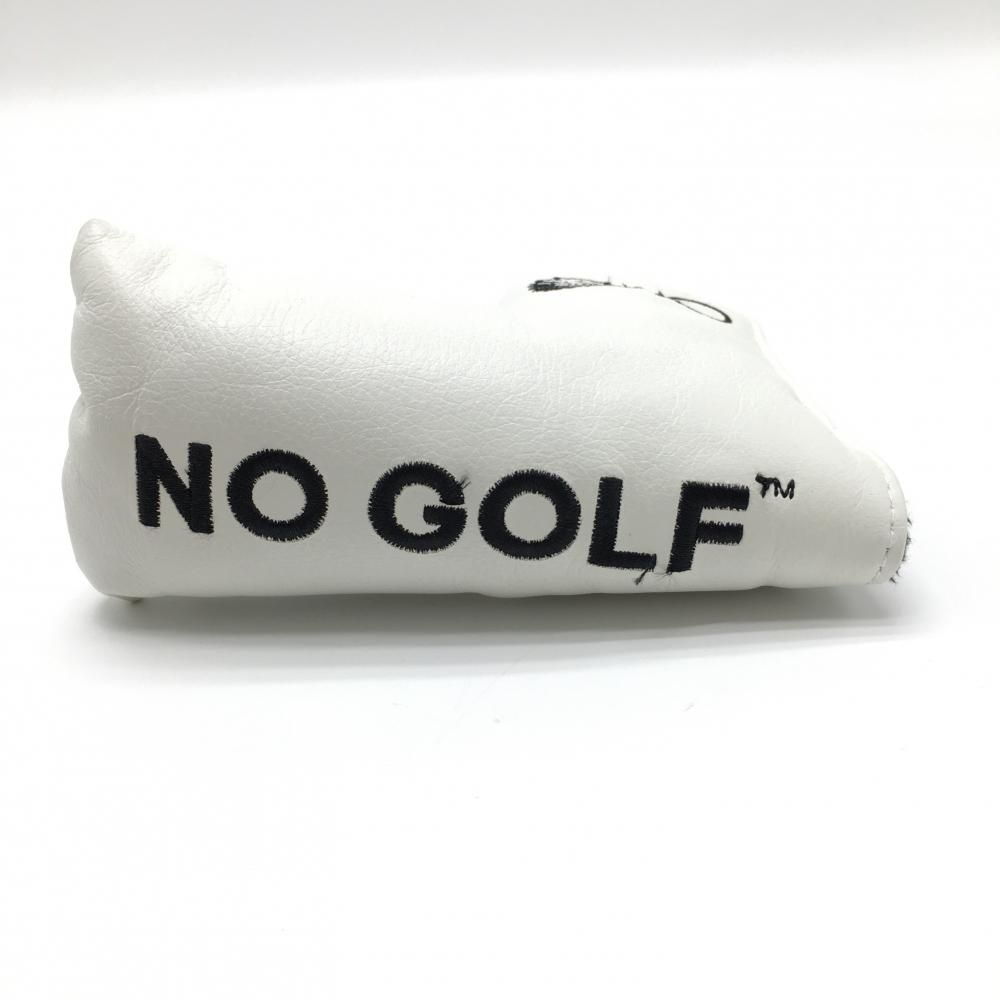 クラブハウス×NO COFFEE パターカバー 白×黒 ピン型 刺しゅうゴルフ CLUBHAUS クラブハウス×NO COFFEE パターカバー 白×黒 ピン型 刺しゅう
